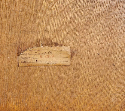 Large Antique Tiger Oak Roll Top Desk Executive Office Tambour Golden Brown Home