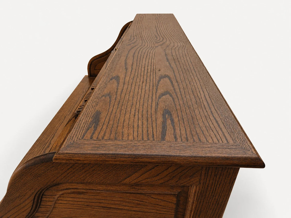Vintage Oak Roll Top Desk Secretary Victorian Executive Office Vintage Furniture