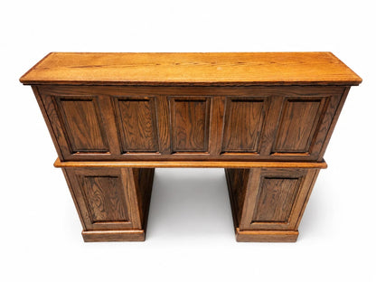 Winners Only Oak Roll Top Desk w/ Organizer Drawers & Pull-Out Slides – Solid