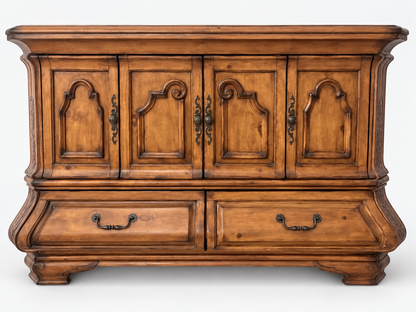 Michael Amini Traditional Wood Dresser Chest of Drawers Sideboard Cabinet