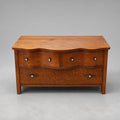 Arts & Crafts Oak Highboy Dresser with 3 Drawers - Vintage Charm