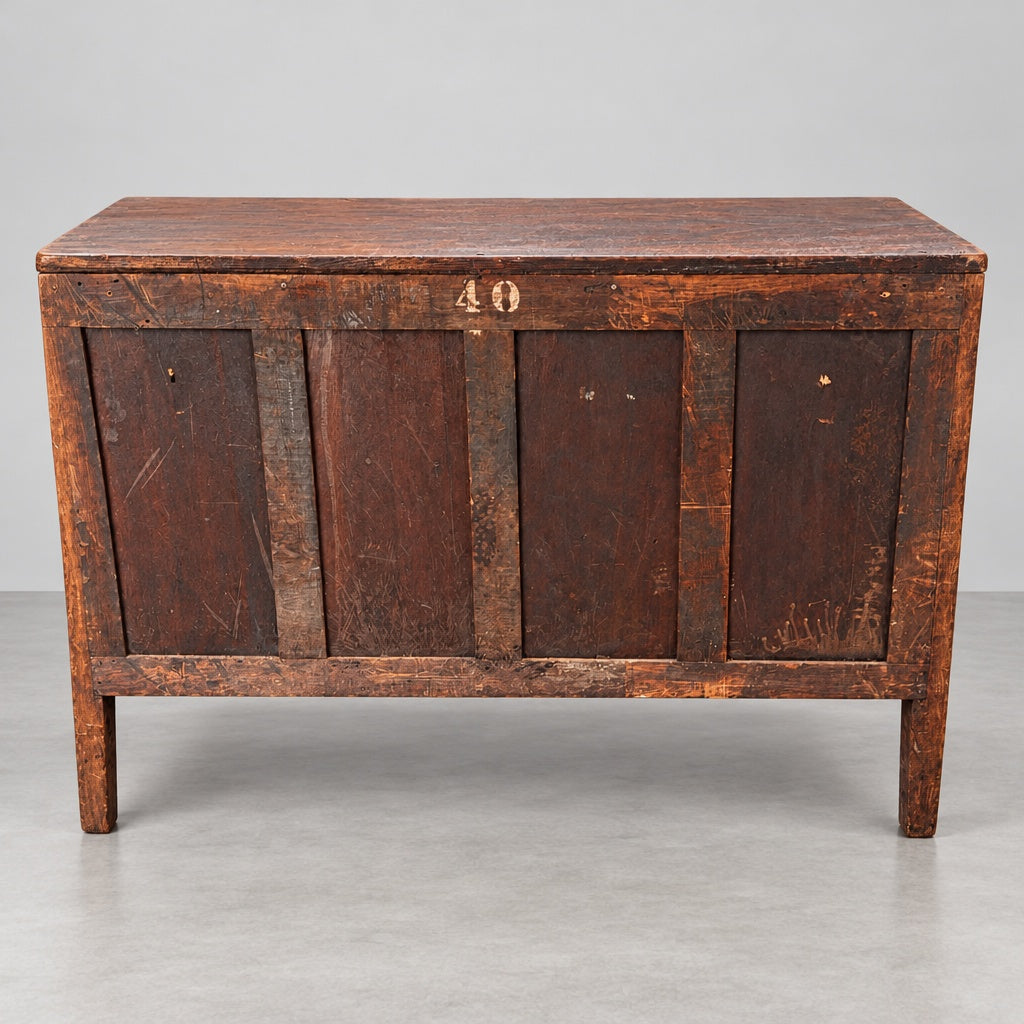 Antique Mahogany Bowfront Dresser with Brass Hardware for Bedroom